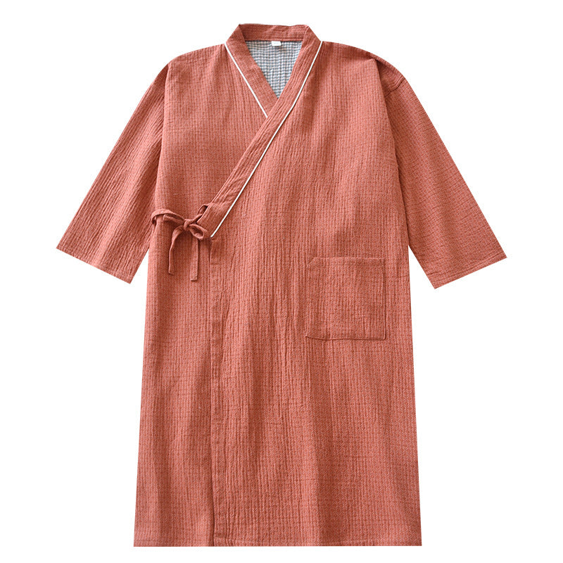 Cotton gauze kimono, gauze robe, cotton gauze dress