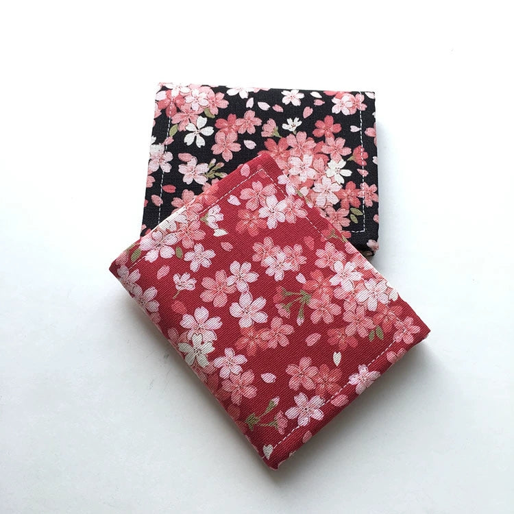 Handmade Japanese Pink Sakura Fabric Wallet