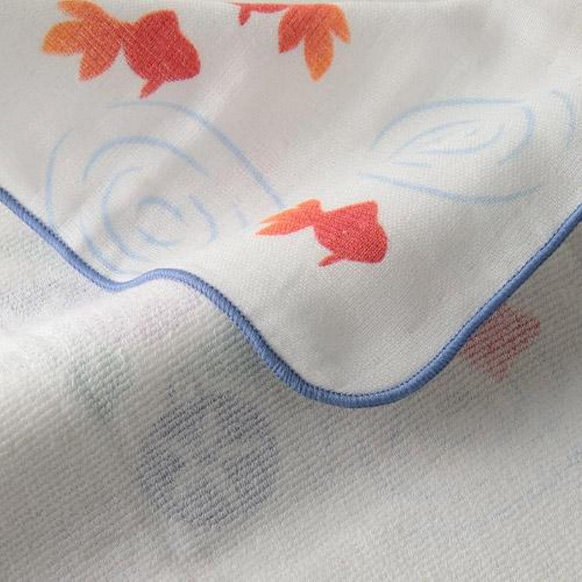 Asagao & Japanese Koi Handkerchief