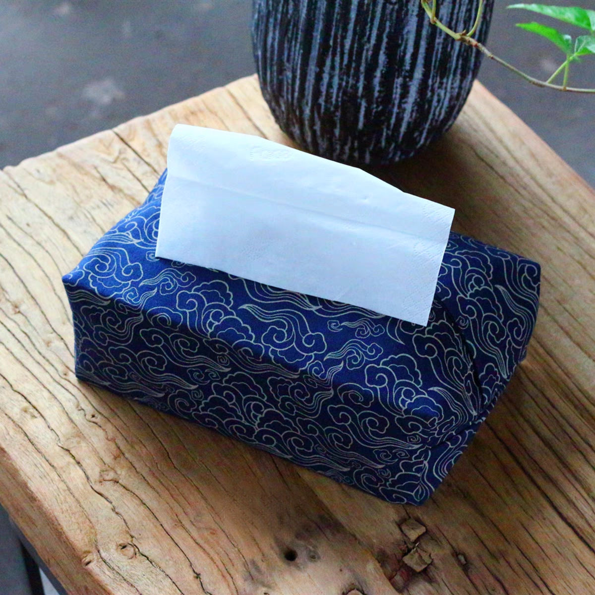 Cloud Motifs Tissue Box Cover