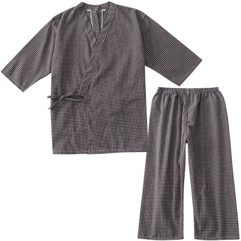 Zen Grid Sauna Pajamas Set