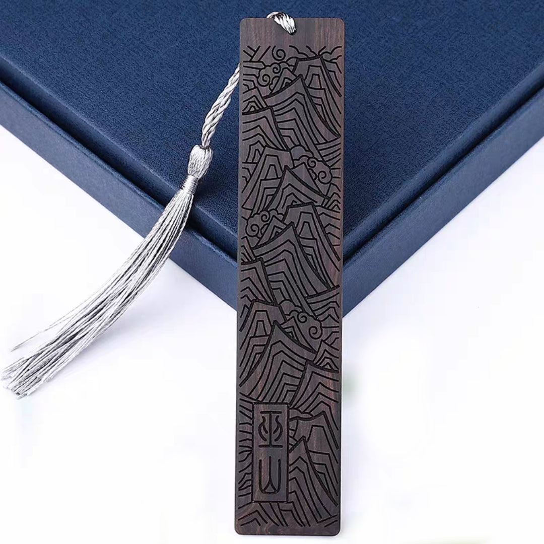 Mountain Wooden Bookmark 