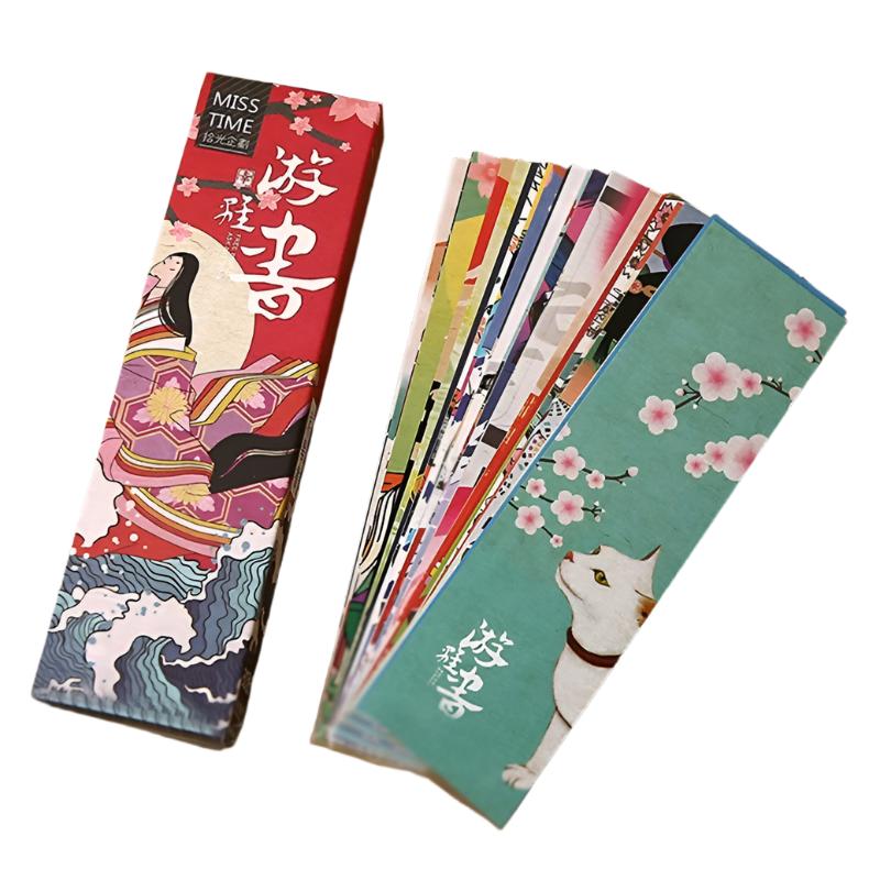 Traditional Japanese Art Bookmarks Set