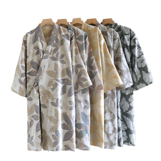 Autumn Leaves Yukata Bathrobe