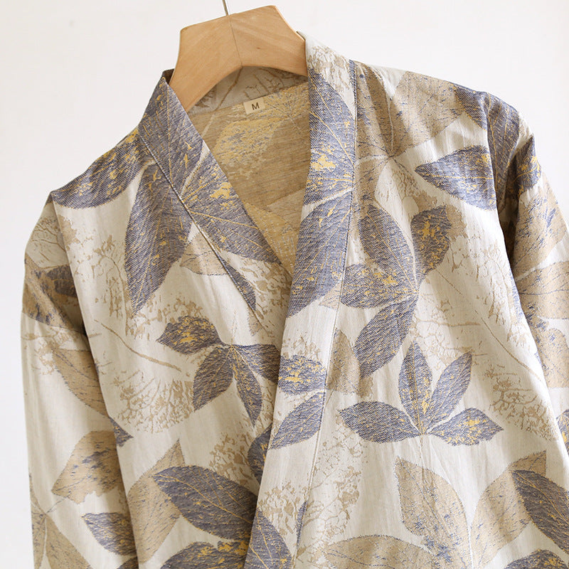 Autumn Leaves Yukata Bathrobe