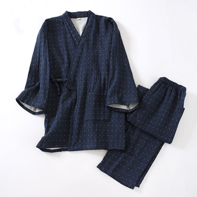 Dot Pattern Japanese Pajamas Set