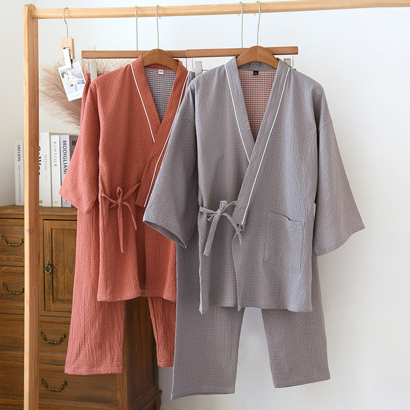 Double Gauze Cotton Pajamas Set