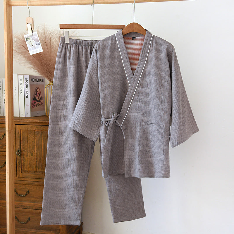 Double Gauze Cotton Pajamas Set