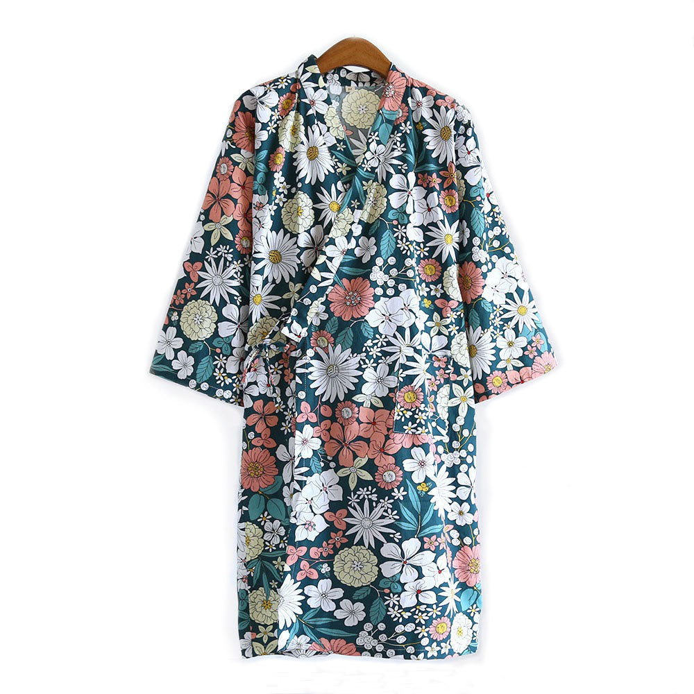 Floral Yukata Bathrobe