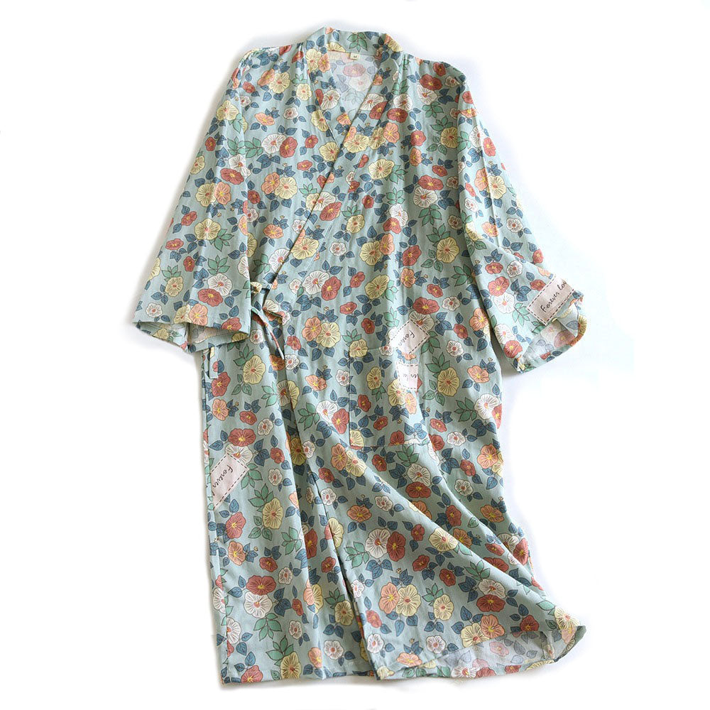 Floral Yukata Bathrobe