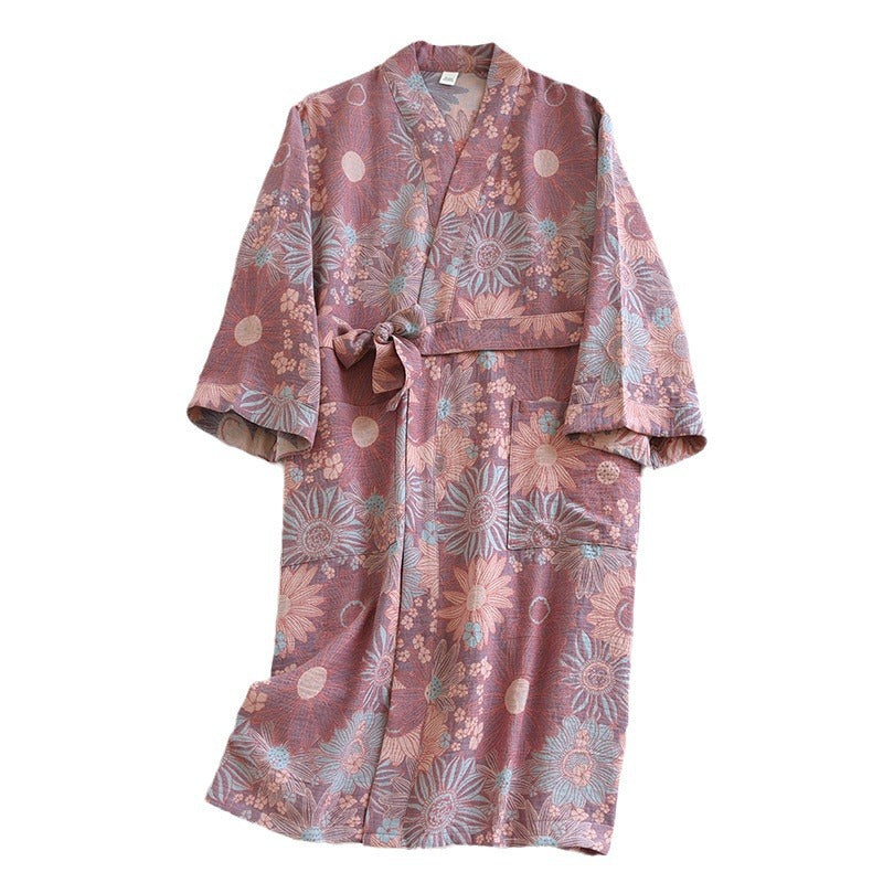 Mum Blossom Yukata Bathrobe