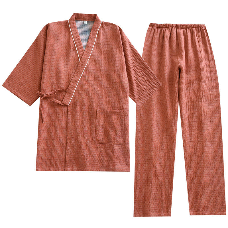 Double Gauze Cotton Pajamas Set