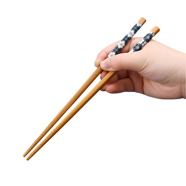 Sakura Seigaiha Bamboo Chopsticks Set