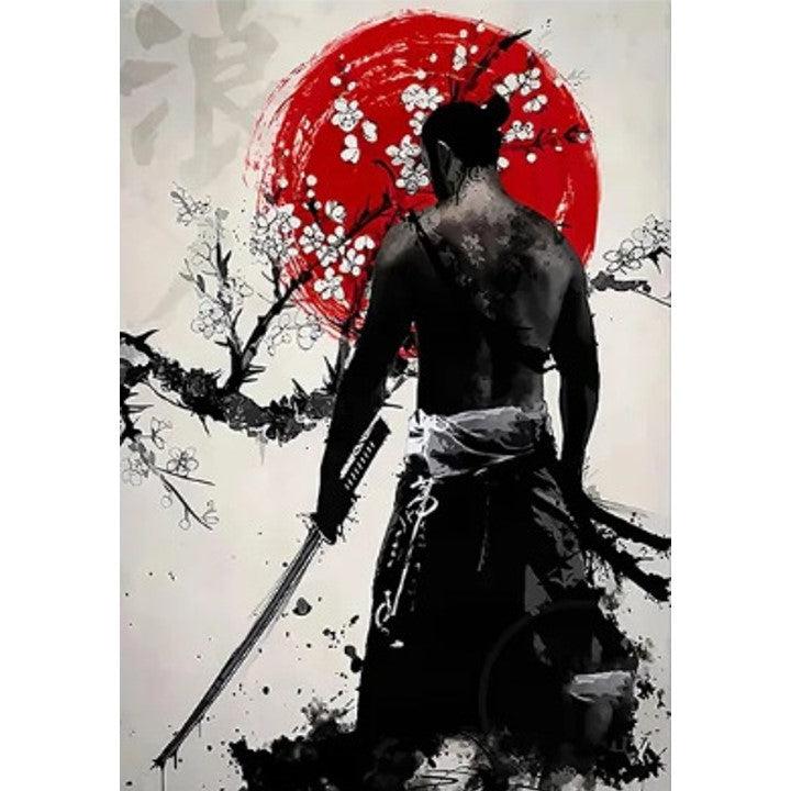 Canvas Printed Samurai Painting 【Sunset Ronin】