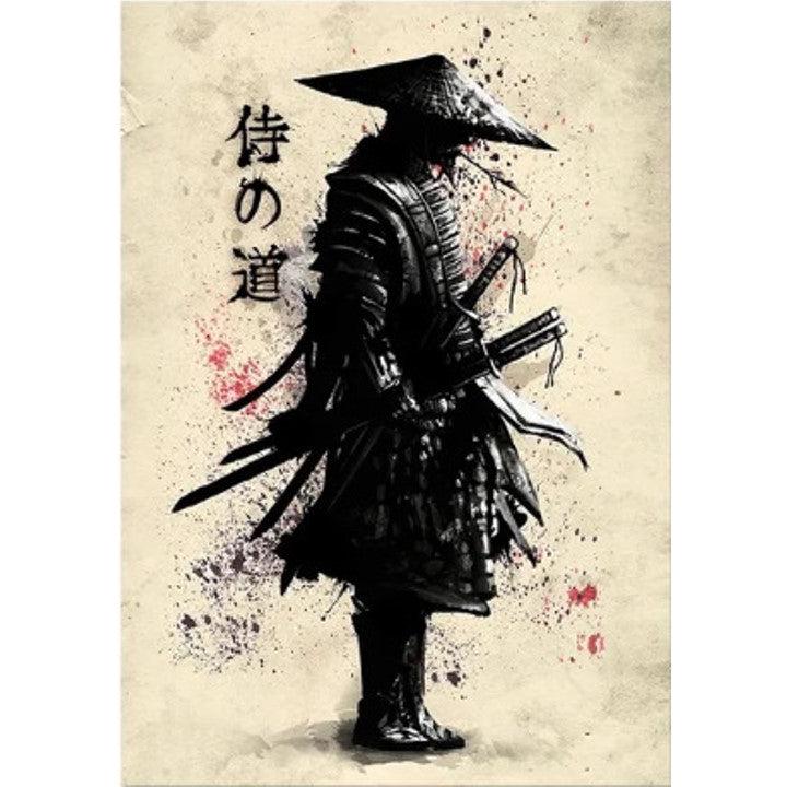 Canvas Printed Samurai Painting 【Samurai's Path】