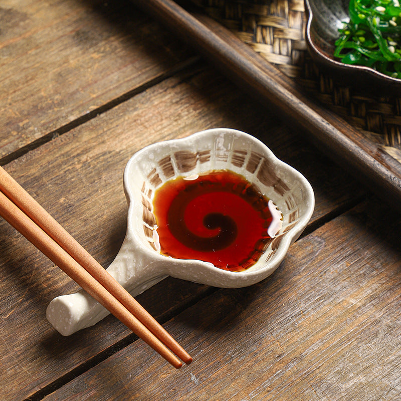 Japanese Ceramic Chopstick Rest with Sauce Dish