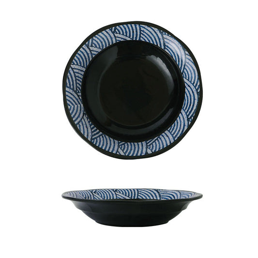 Seigaiha Ceramic Soup Plate 1000ml