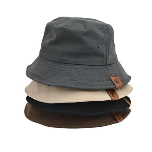 Solid Color Short Brim Bucket Hat