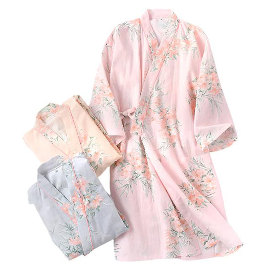 Blossom Breeze Yukata Bathrobe