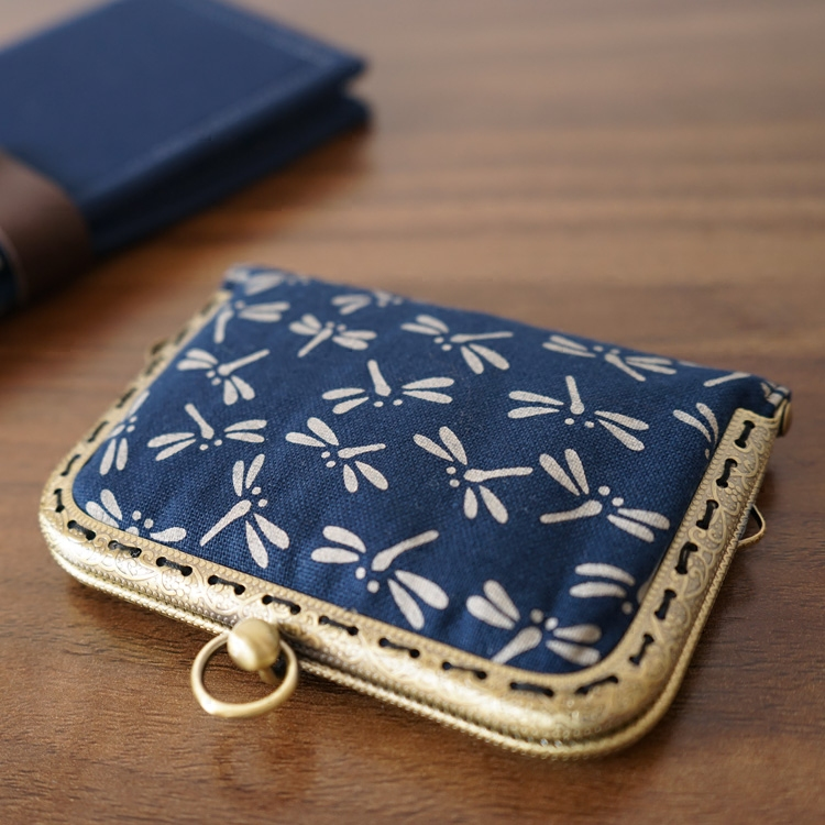 Indigo Japanese Motifs Card Holder