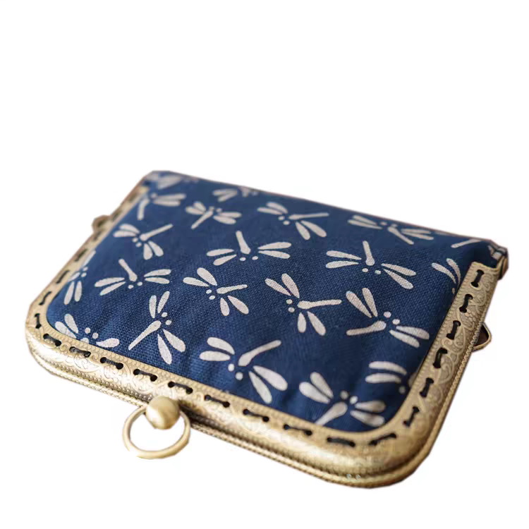 Indigo Japanese Motifs Card Holder