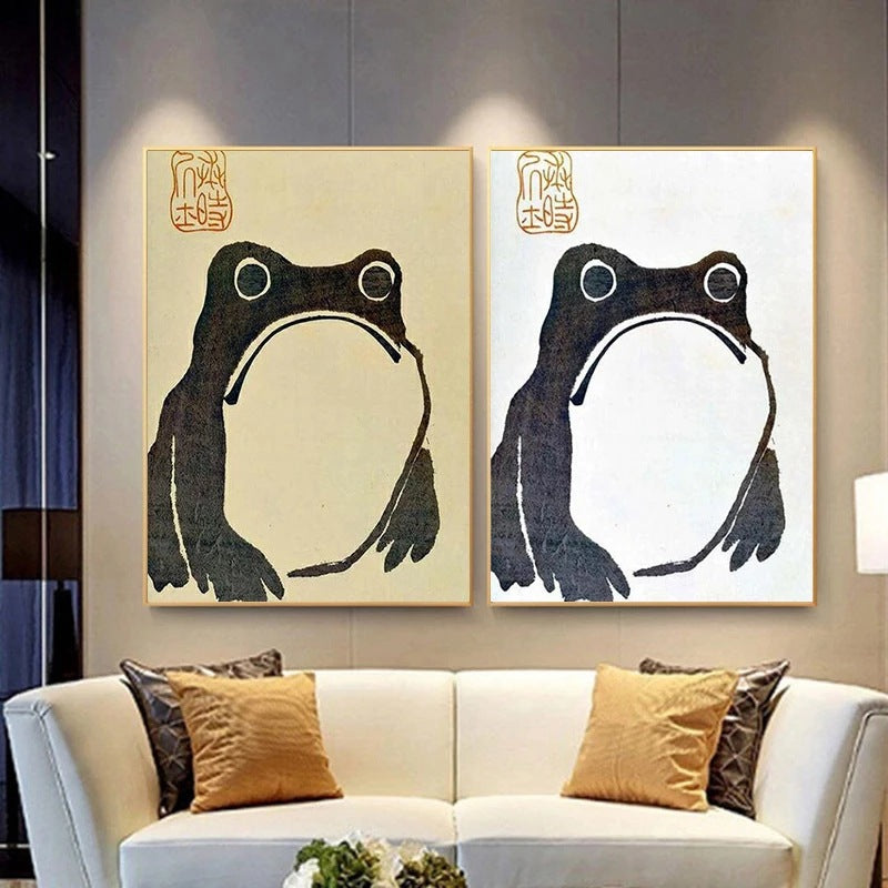 Canvas Printed Toad Painting