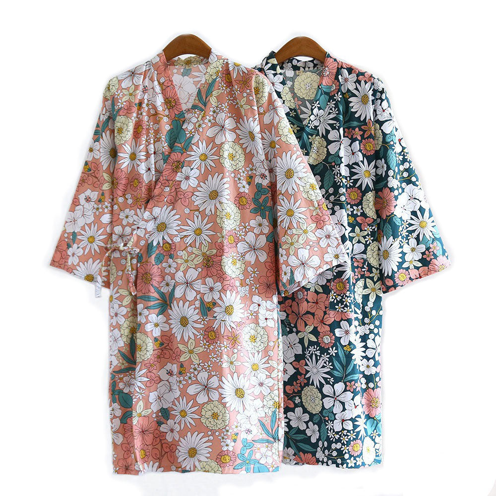 Floral Yukata Bathrobe