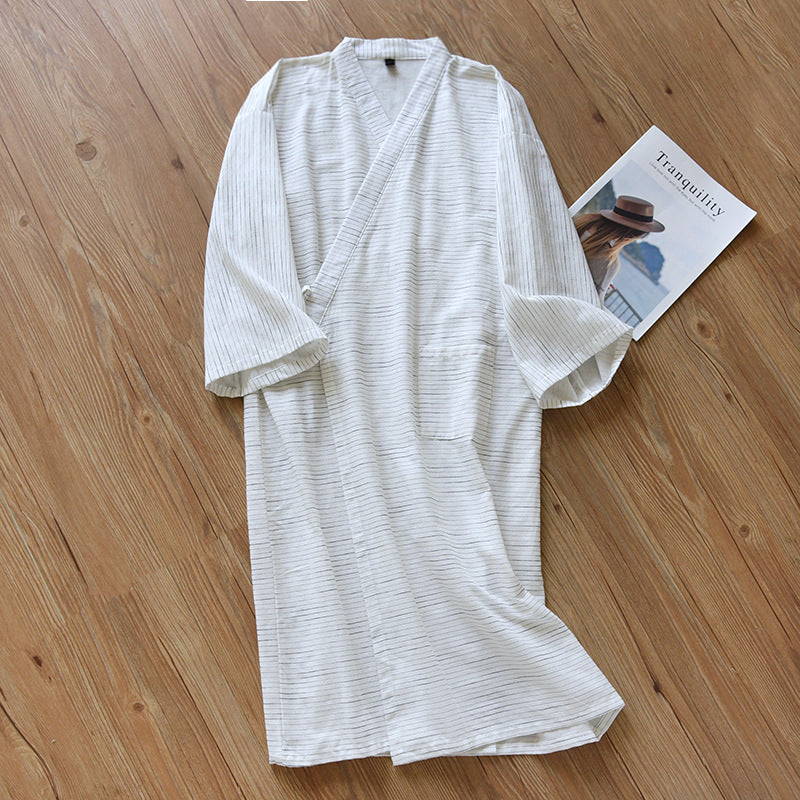 Traditional Japanese Summer Yukata Bathrobe