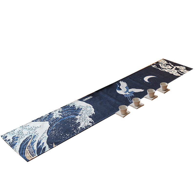 Japanese Table Runner [Kanagawa Wave & Crane]