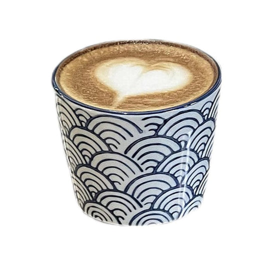 Seigaiha Ceramic Coffee Cup