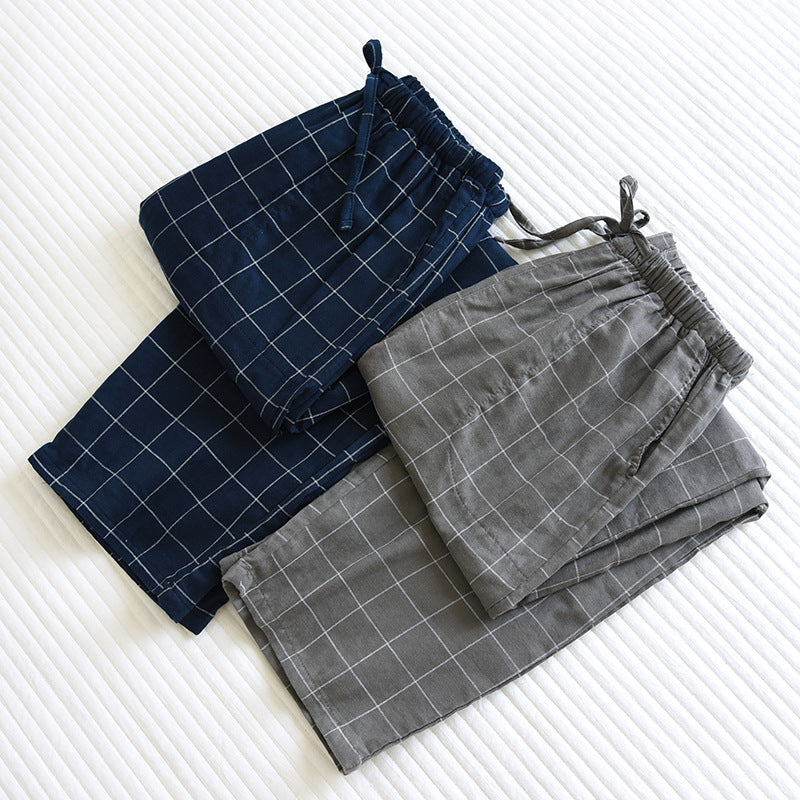 Checked Japanese Pajamas Pants