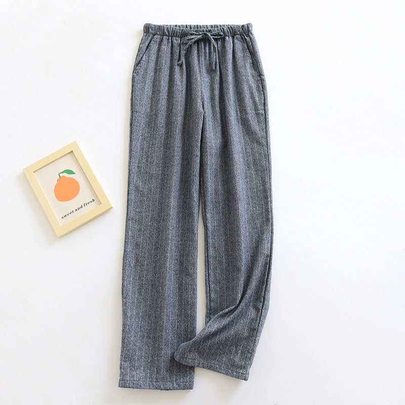 Gray Classic Japanese Pajamas Pants for Women