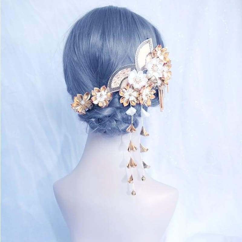 Golden Sakura Hair Accessories Set