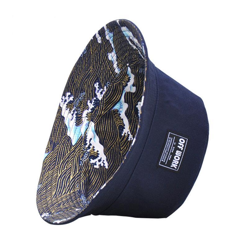 Reversible Great Wave Bucket Hat