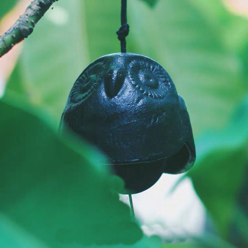 Owl Cast Iron Wind Chime