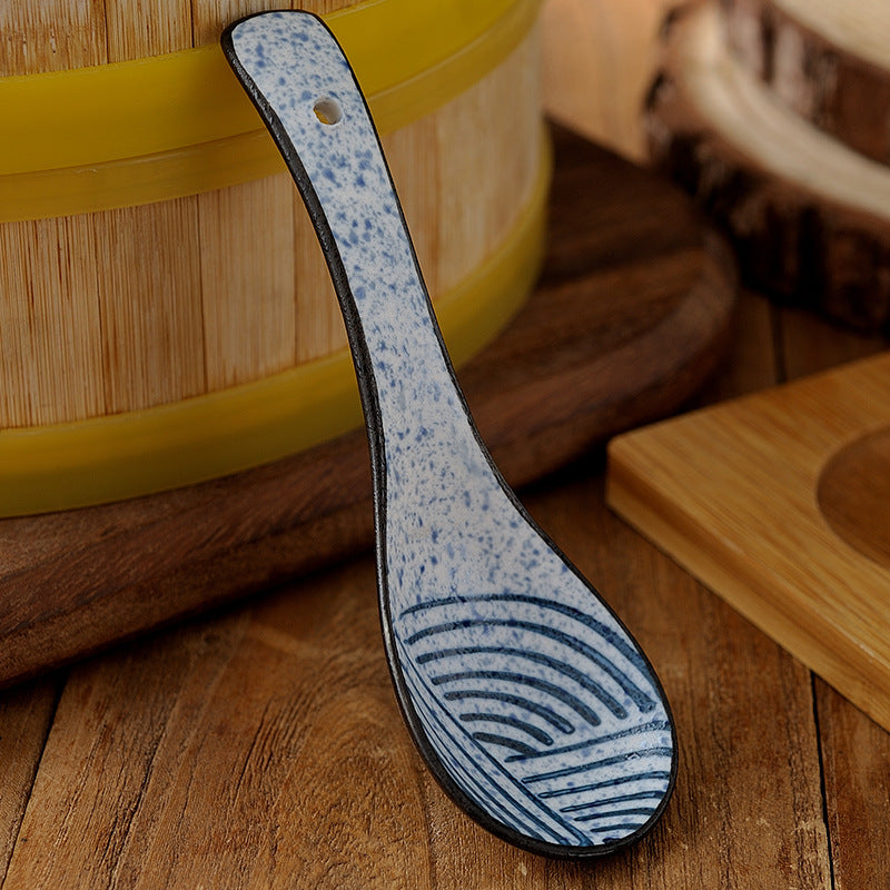 Seigaiha Ceramic Spoons Set