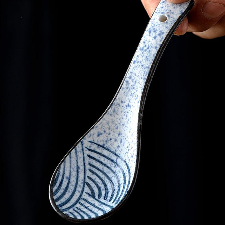 Seigaiha Ceramic Spoons Set