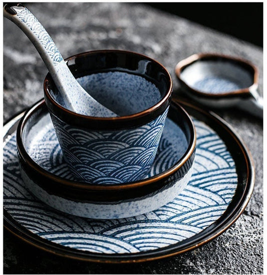 Seigaiha Dinnerware Set A