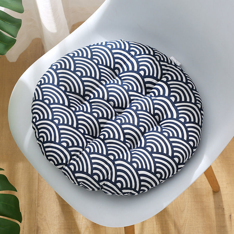 Seigaiha Japanese Wave Cushion Floor Pillow